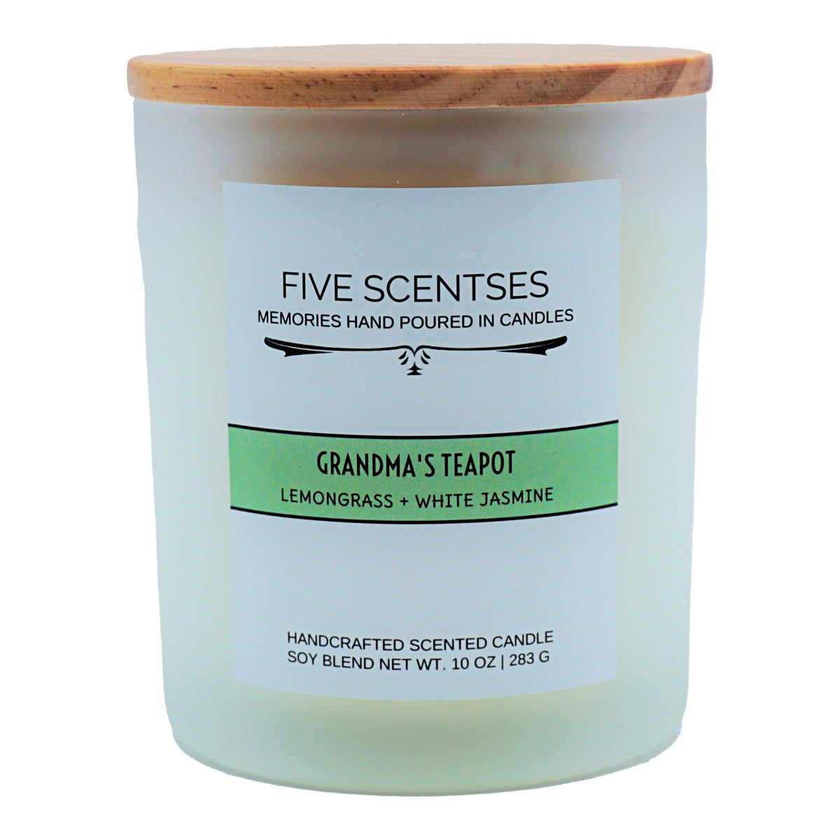 Grandmas Teapot Lemongrass Jasmine Double Wick Soy Blend Candle