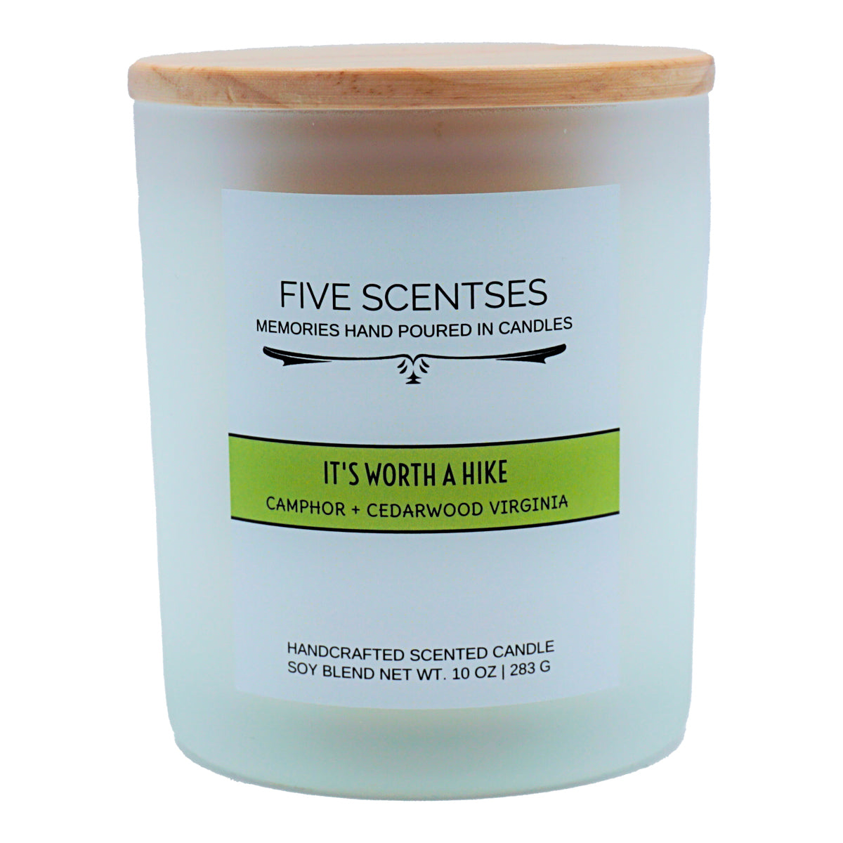 Its Worth A Hike Camphor Cedarwood Double Wick Soy Blend Candle