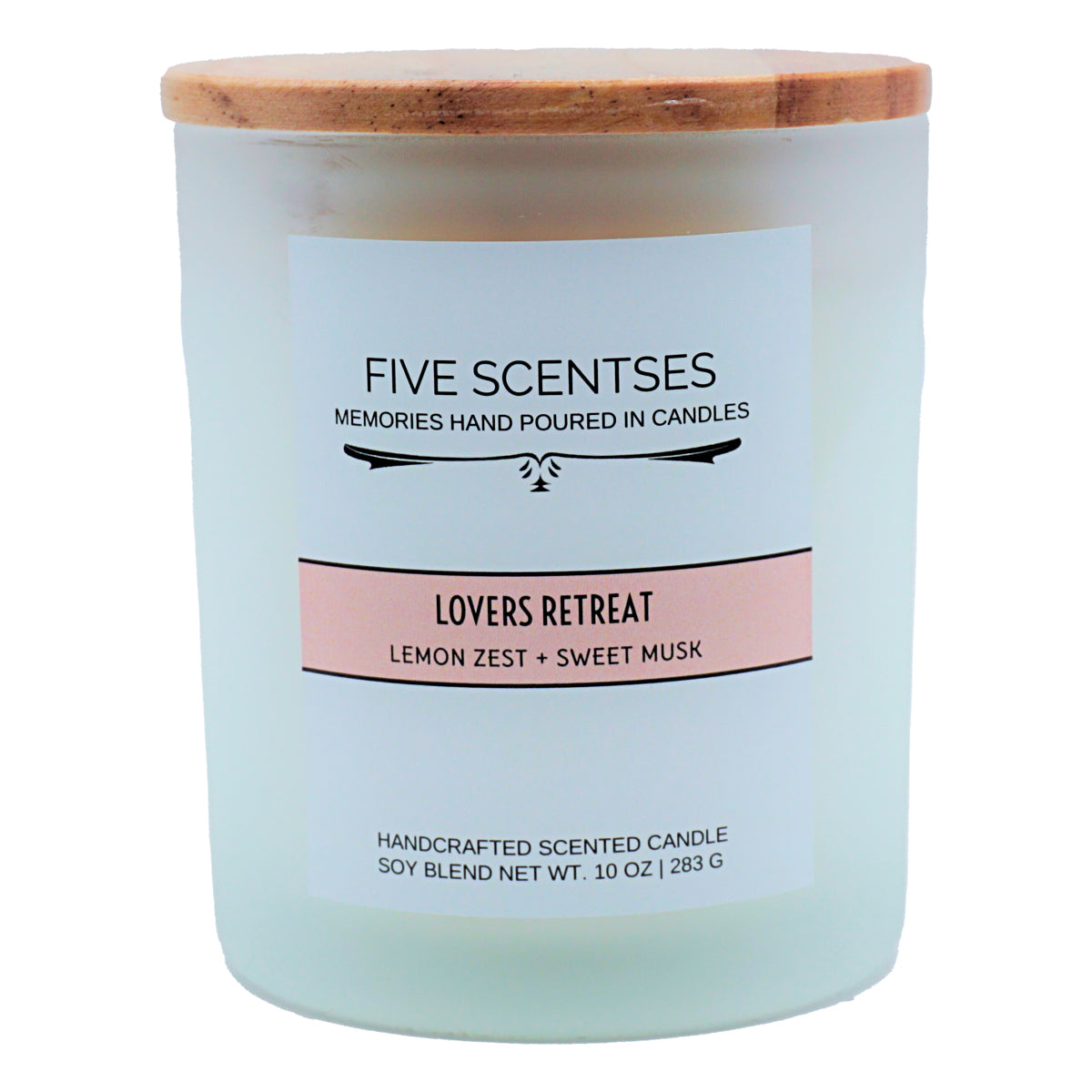 Lovers Retreat Lemon Zest Musk Double Wick Soy Blend Candle
