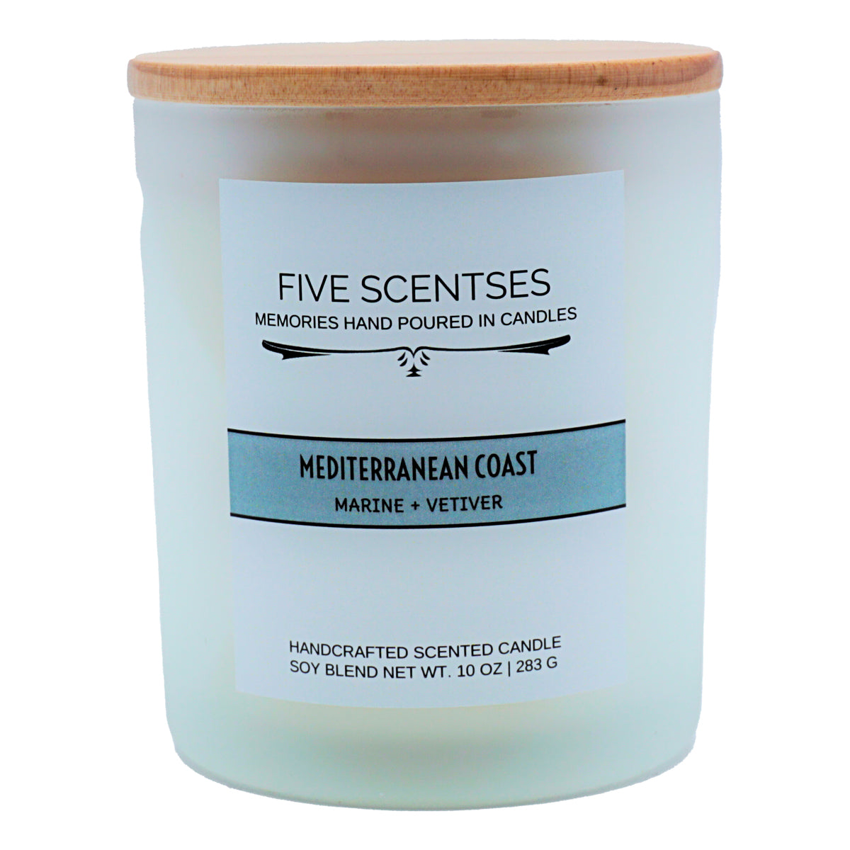 Mediterranean Coast Marine Vetiver Double Wick Soy Blend Candle
