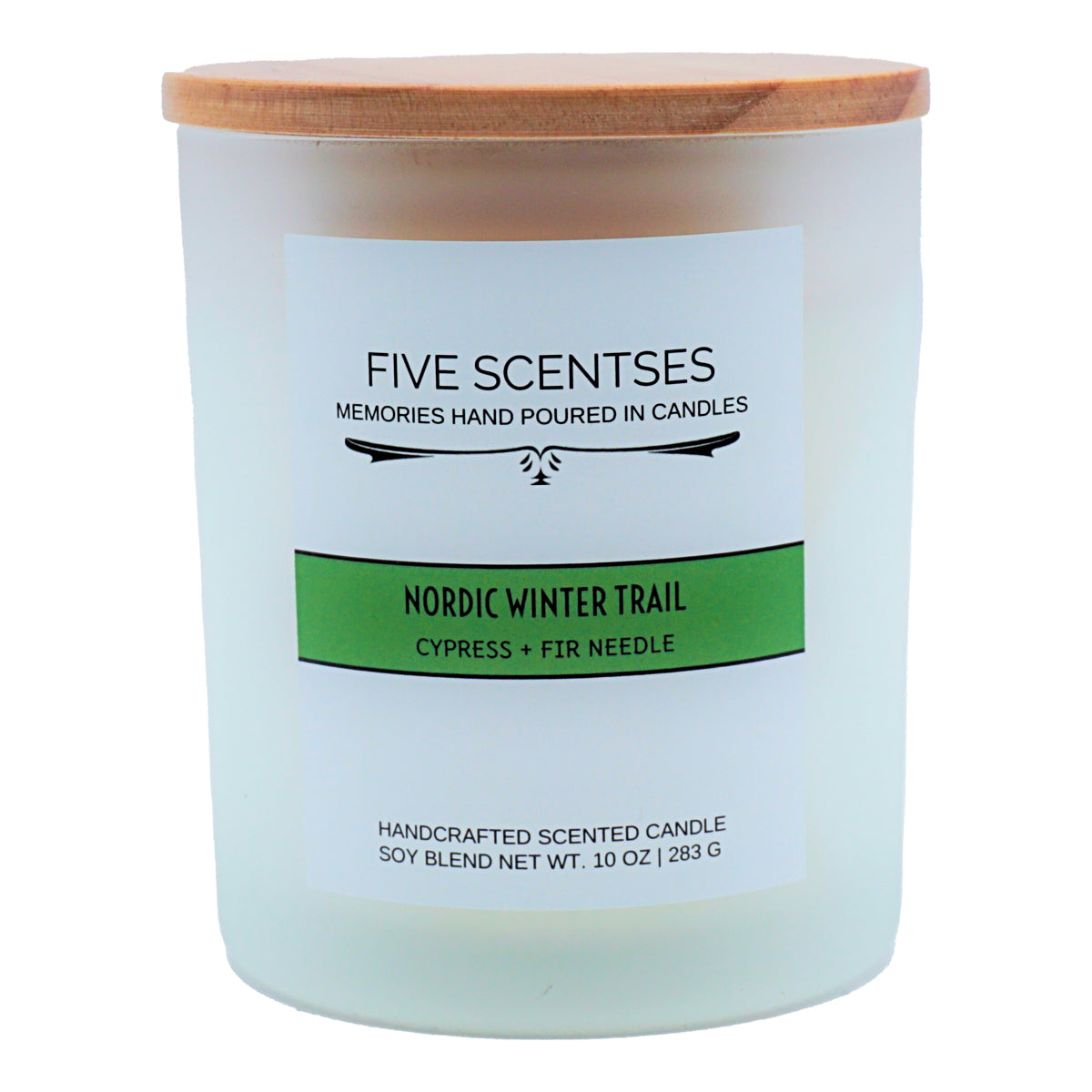 Nordic Winter Trail Cypress Fir Needle Double Wick Soy Blend Candle